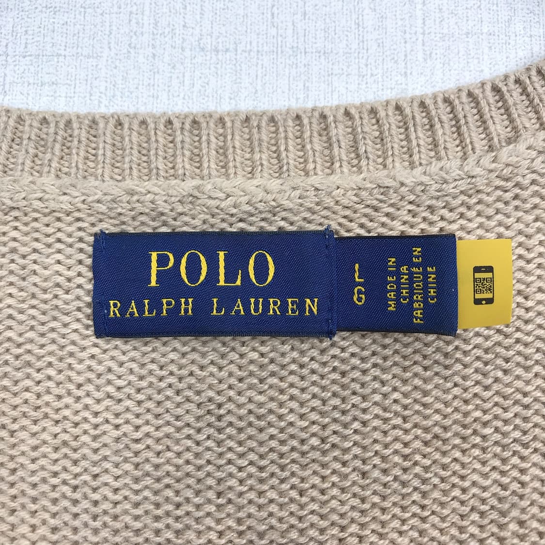 폴로 랄프로렌 V넥 절개 오버핏 니트 여성L 상품이미지6