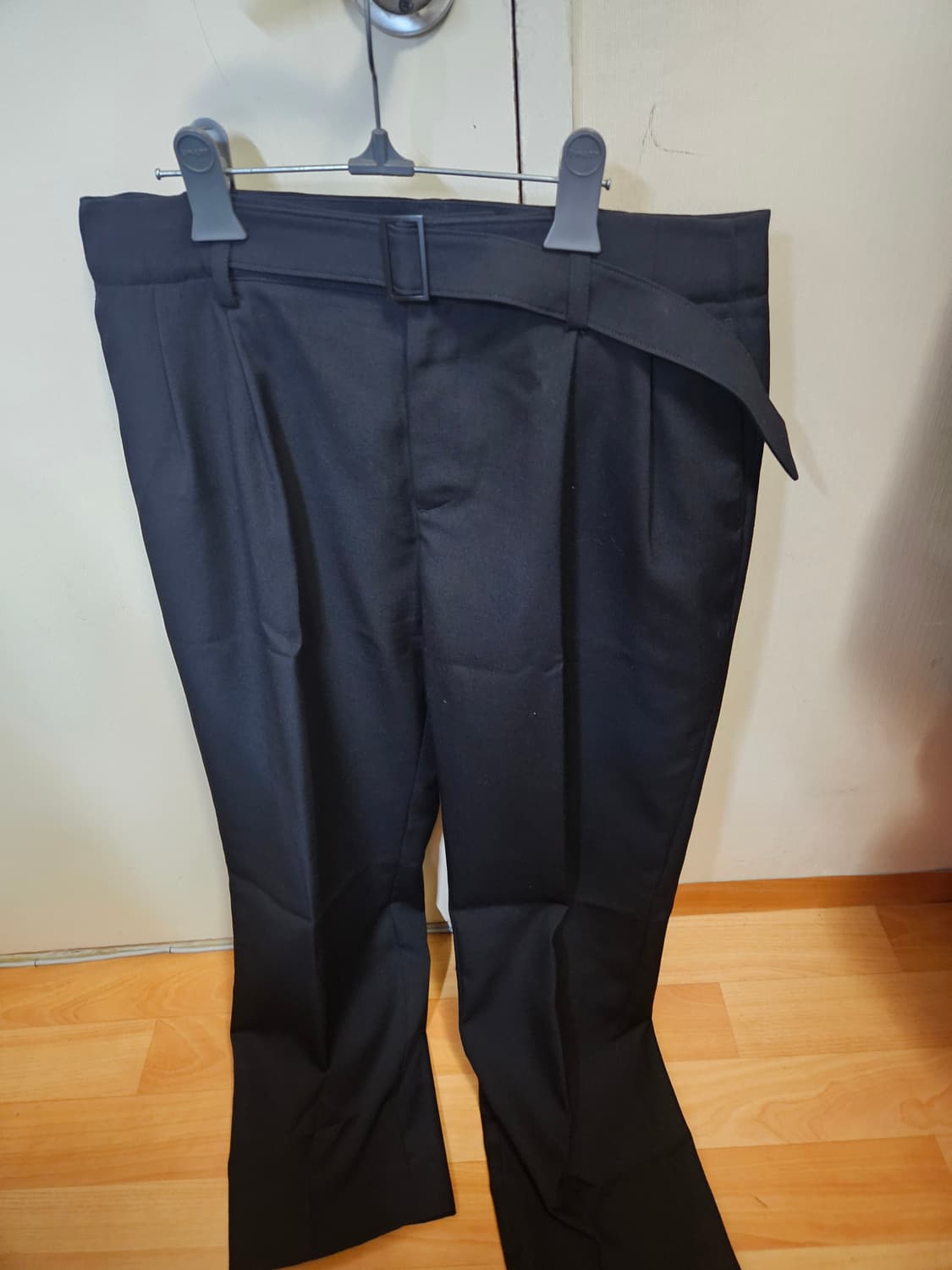 48) 준지 JUUN.J 투턱 벨티드 트라우저 슬랙스 상품이미지1