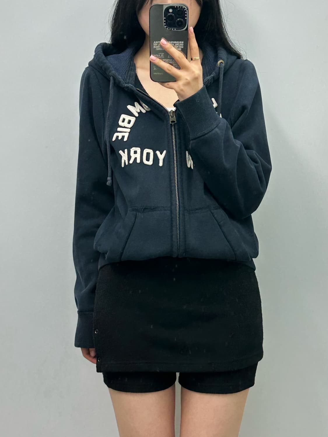 아베크롬비 y2k 와투케 네이비 후드집업 상품이미지1