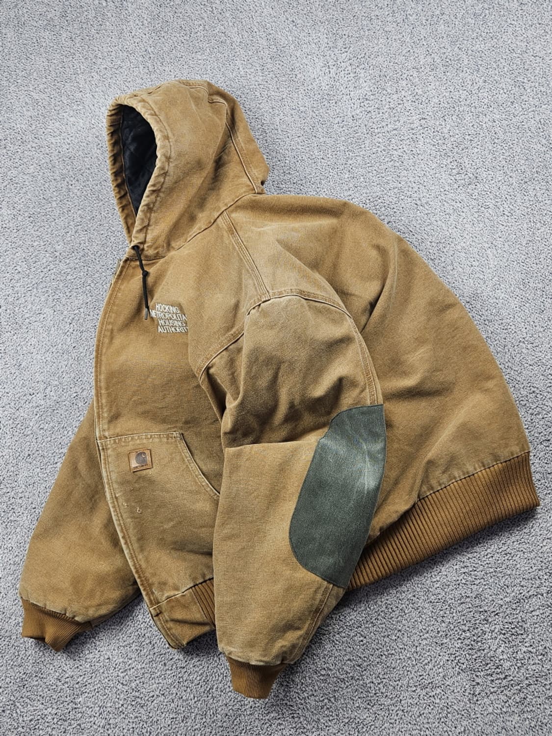 칼하트 J130 엘보패치드 캔버스 액티브 워크 자켓 (XL)/ 10261 상품이미지3