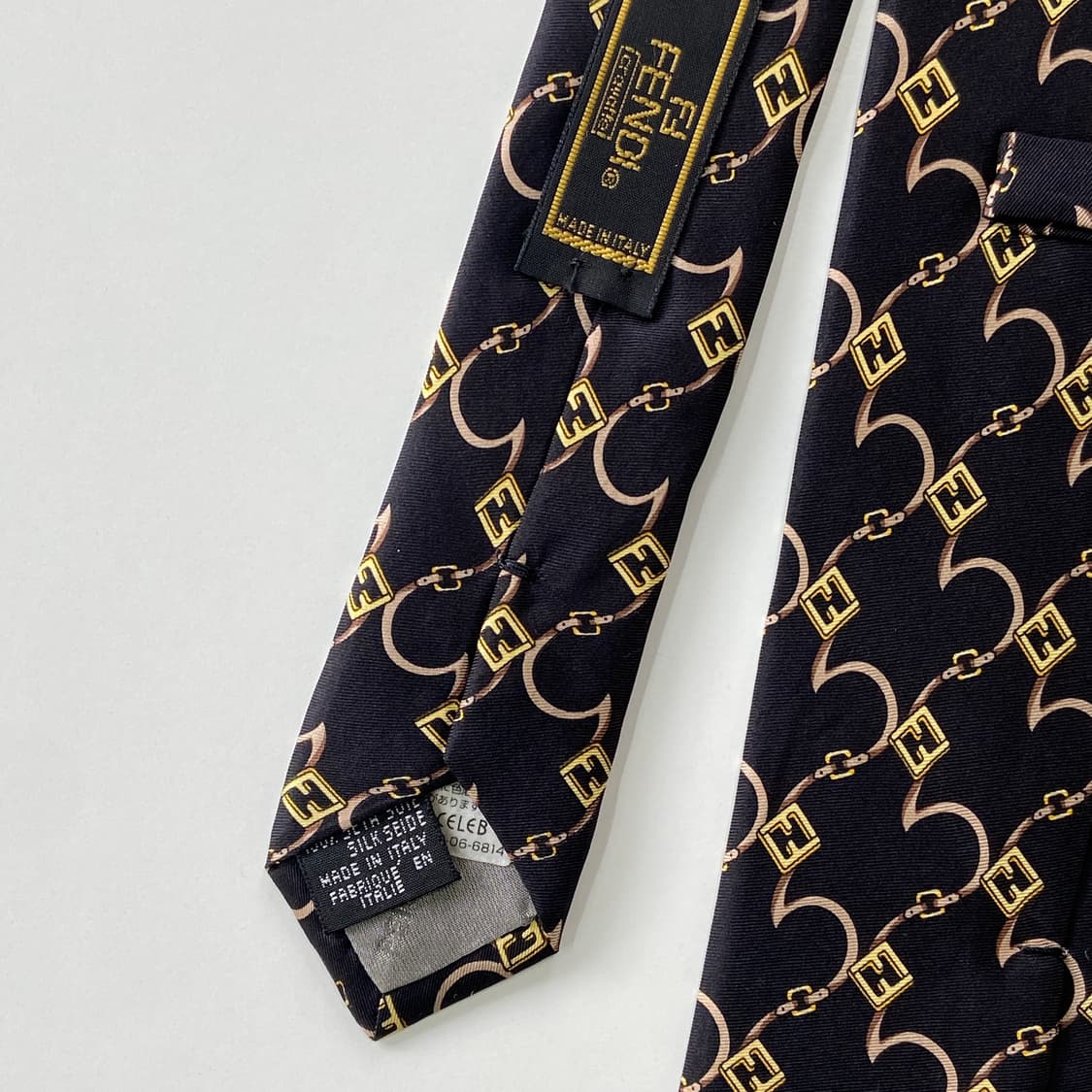 펜디 (FENDI) FF 모노그램 정품 명품 넥타이 상품이미지5