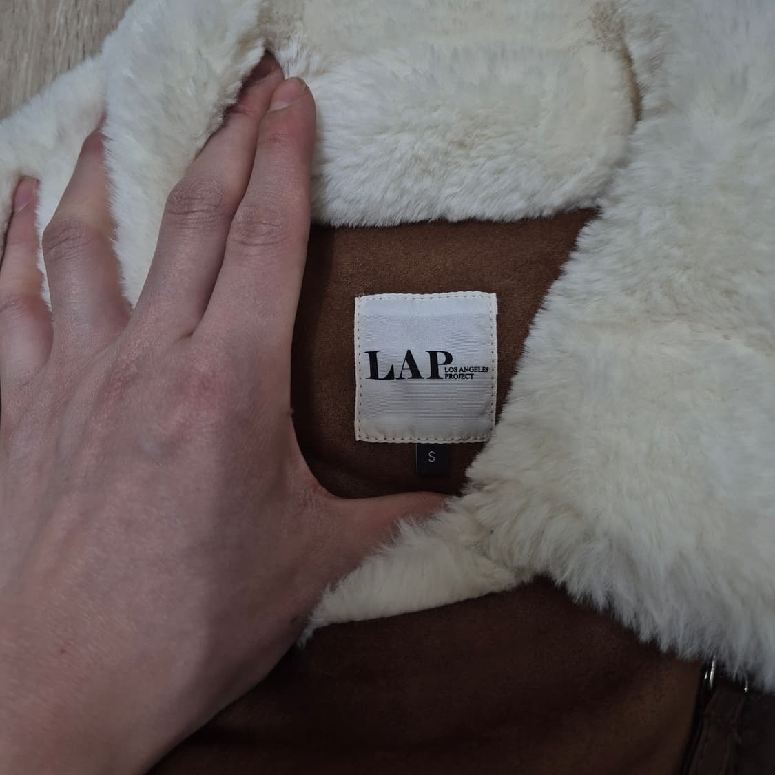 LAP 랩 여성 양털 스웨이드 무스탕 자켓 S(90) 상품이미지6