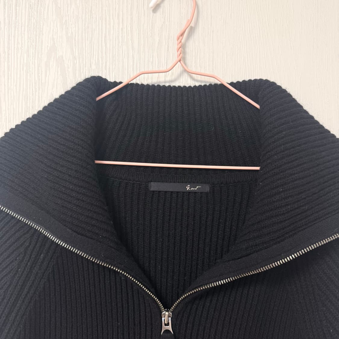 지컷 세일러 카라 니트 집업 상품이미지2