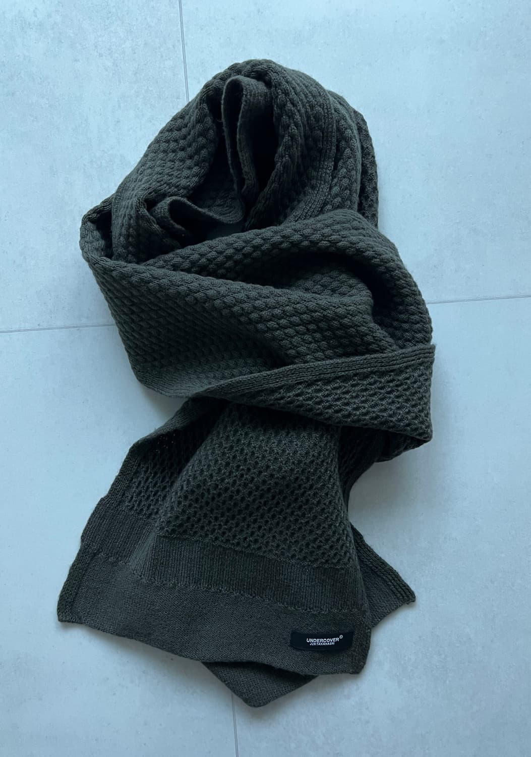 언더커버 카키 니트 머플러 상품이미지2