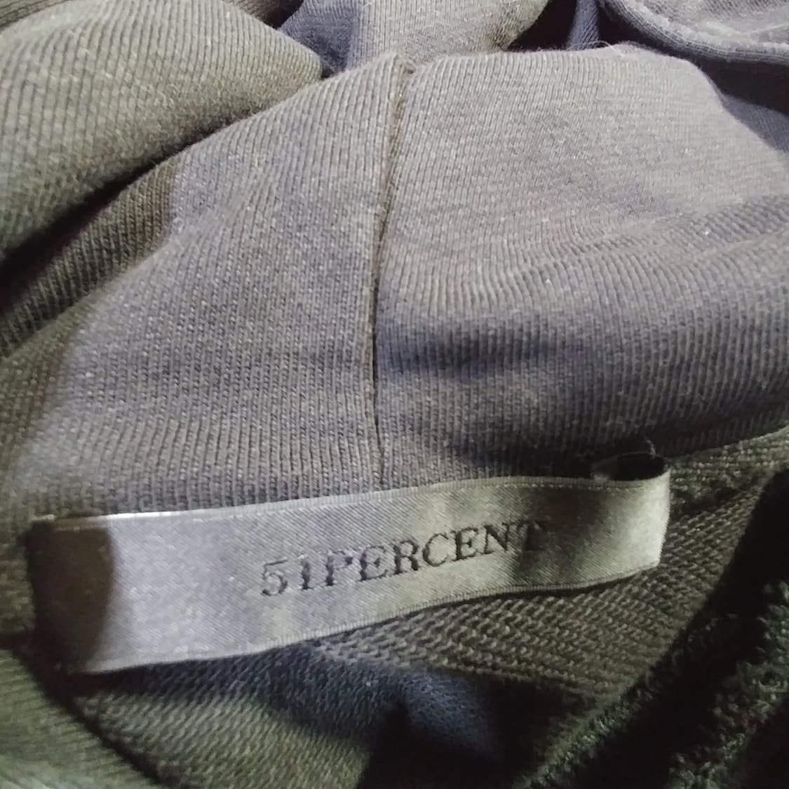 51퍼센트 후드티 블랙 M (A급) 상품이미지6