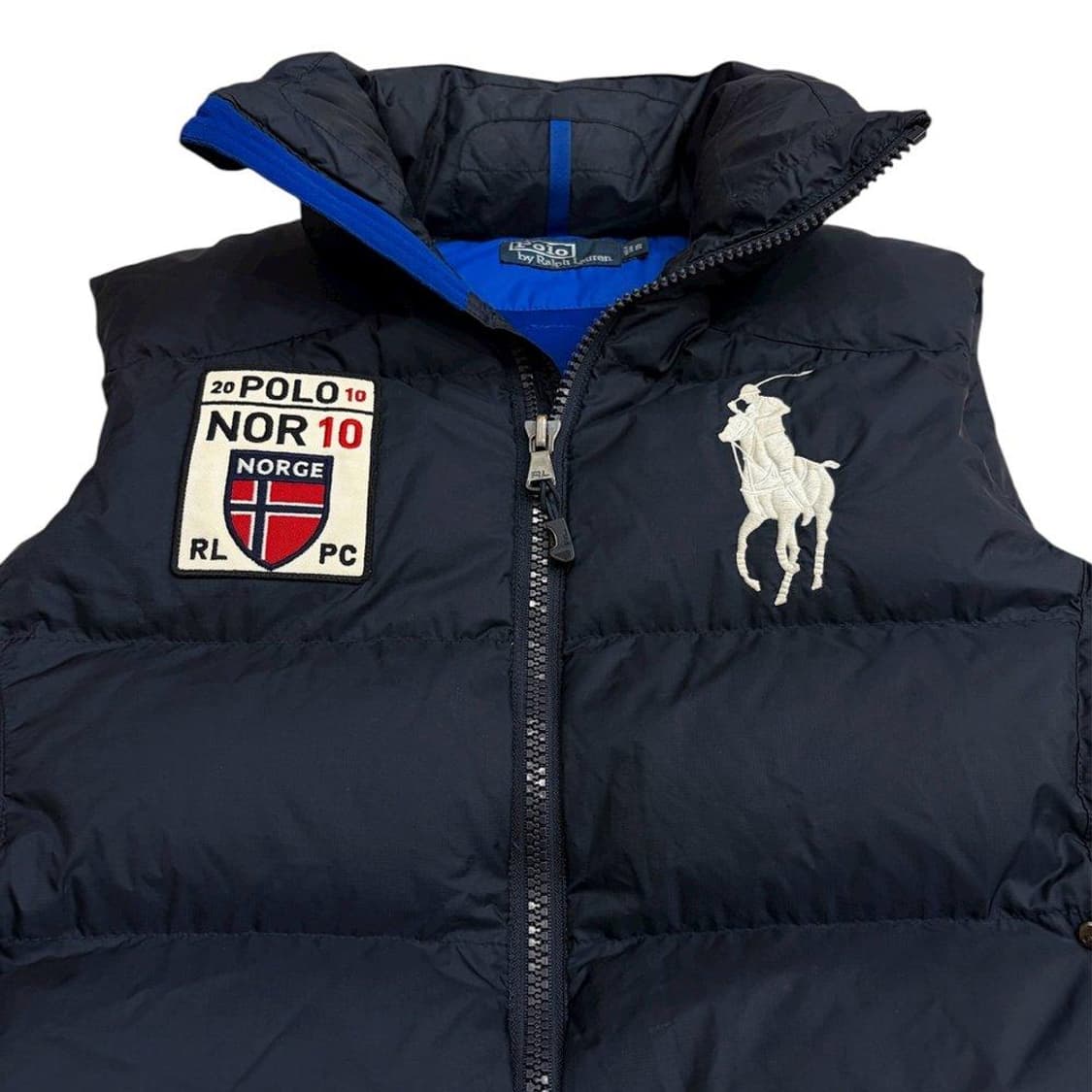폴로 랄프로렌 치프키프 노르웨이 빅포니 네이비 패딩 조끼 베스트 s 상품이미지1