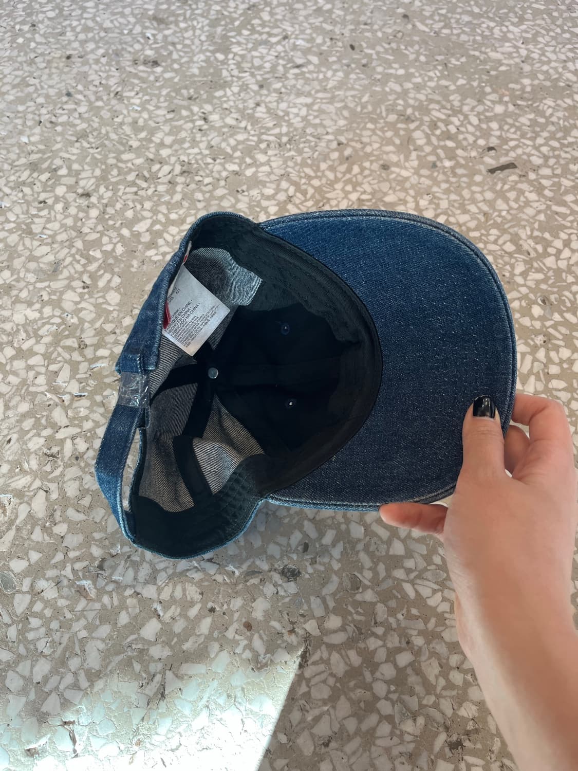 Levi’s Logo Denim Baseball Cap – Blue 상품이미지4