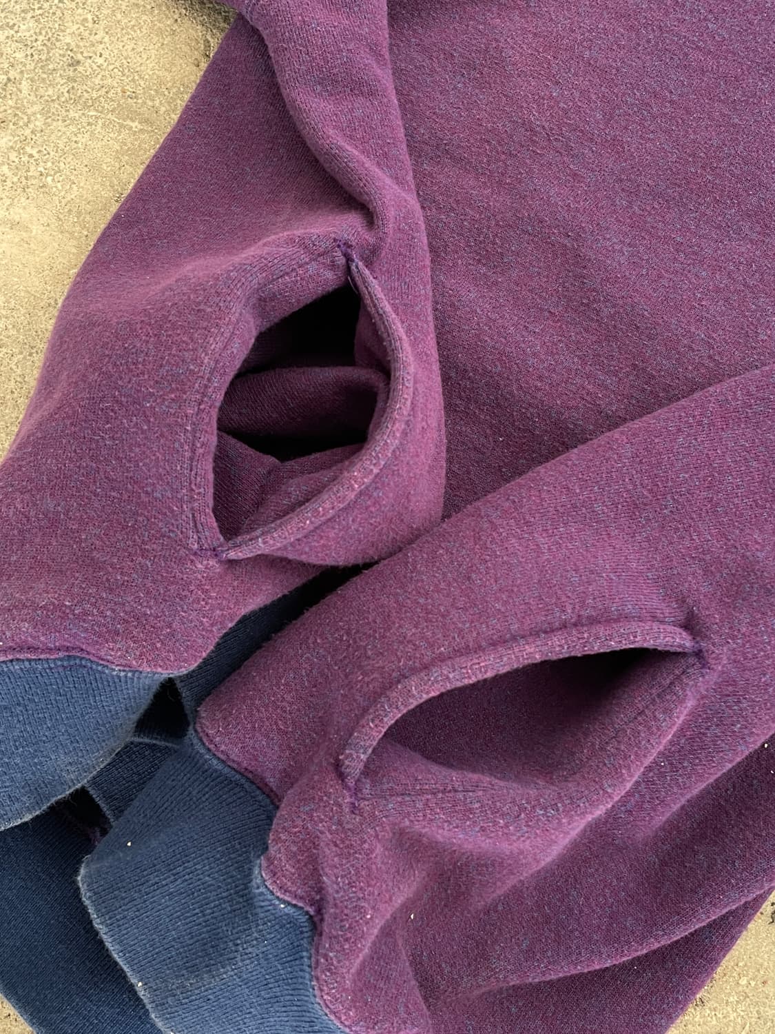 90s Duofold Puple Hoodie(USA Made) 상품이미지9