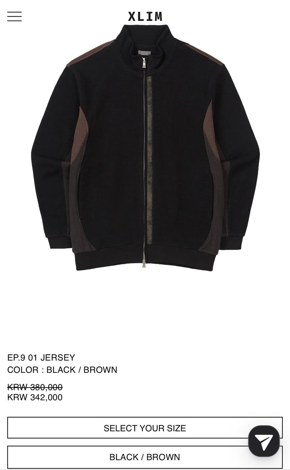 엑슬림 xlim ep9 01 저지 블랙 XL 상품이미지1