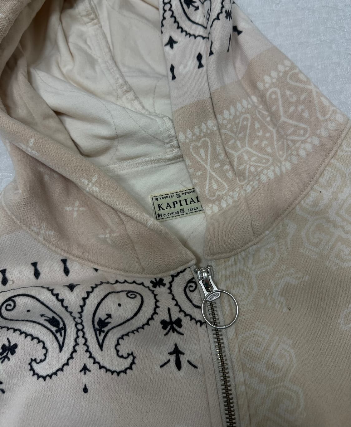 캐피탈 플리스 반다나 비부악 후드 블루종 키나리 상품이미지3