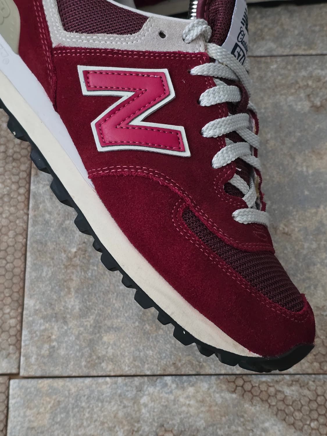 (250)뉴발란스 574 버건디  상품이미지8