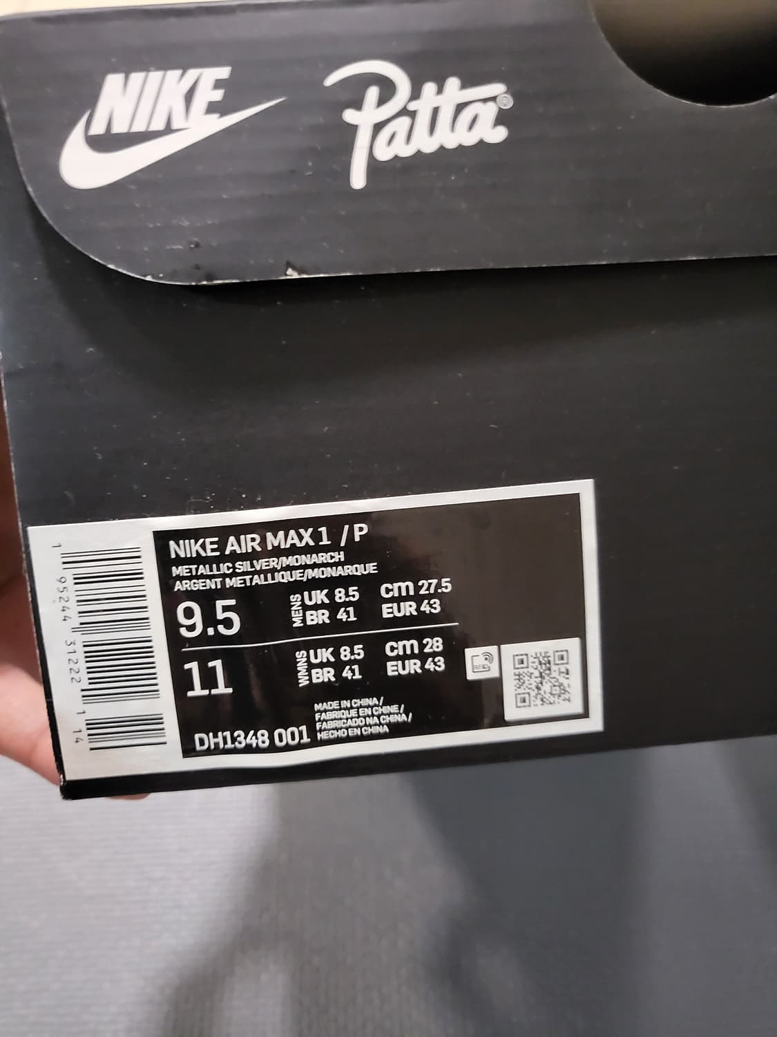 나이키 x 파타 에어맥스 맥스 1 모나크 275 상품이미지9