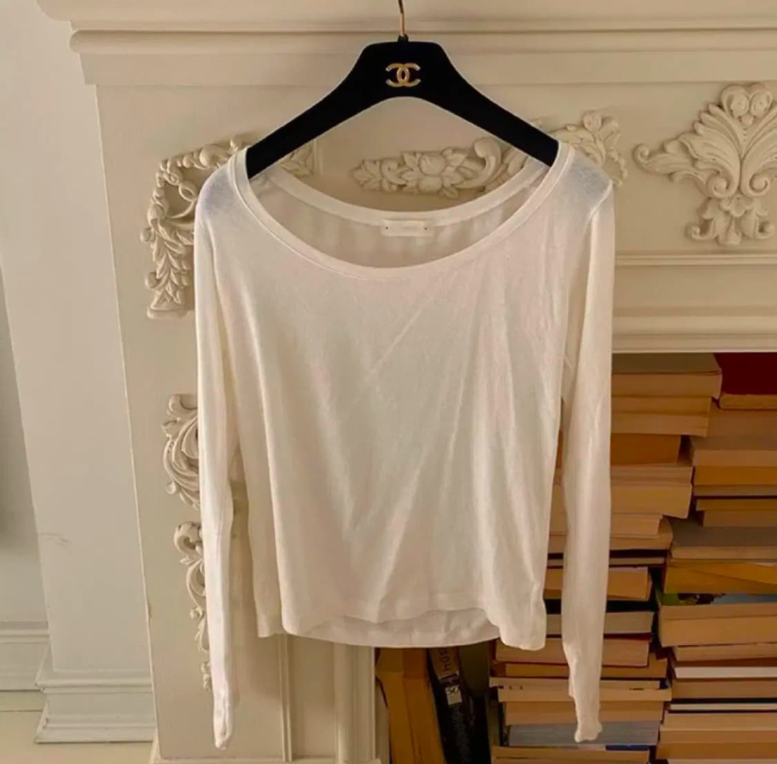 유솝 아뜰리에 소아 무드 긴팔 티셔츠 아이보리 상품이미지2