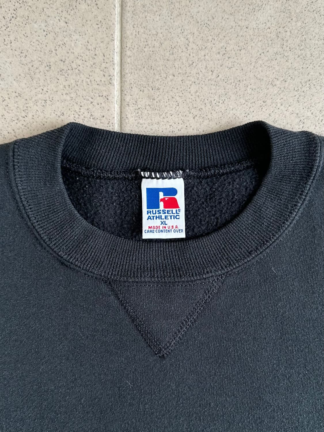 90s 빈티지 러셀 스웻셔츠 블랙 XL USA 상품이미지6