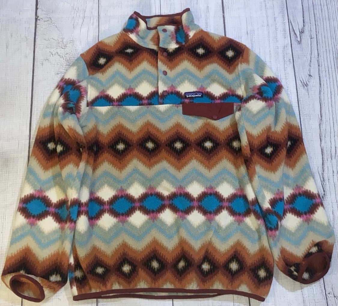 00s 파타고니아 신칠라 스냅-T 아즈텍 패턴 멕시코 상품이미지1