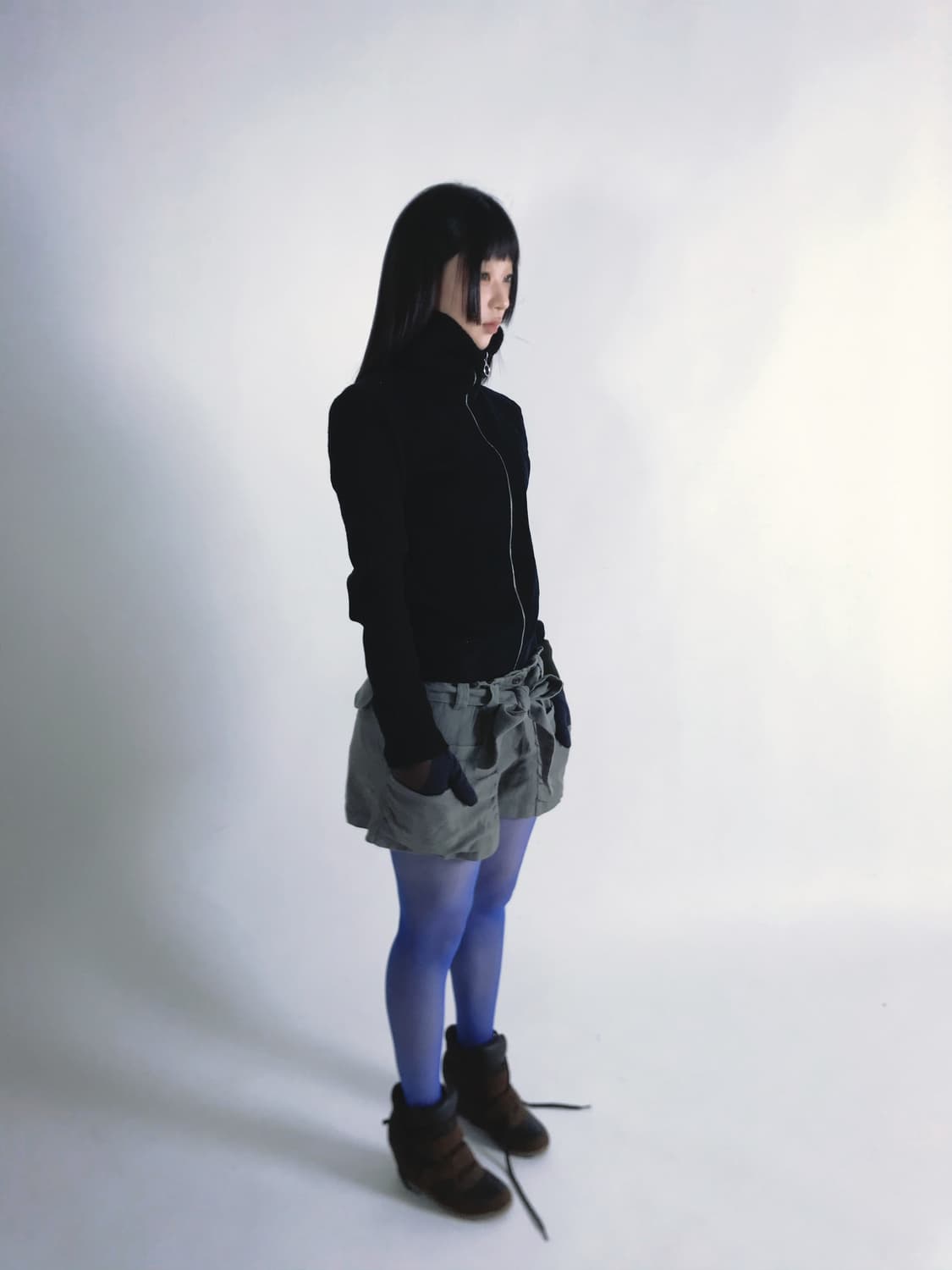 Codes combine ribbon wool shorts 상품이미지10