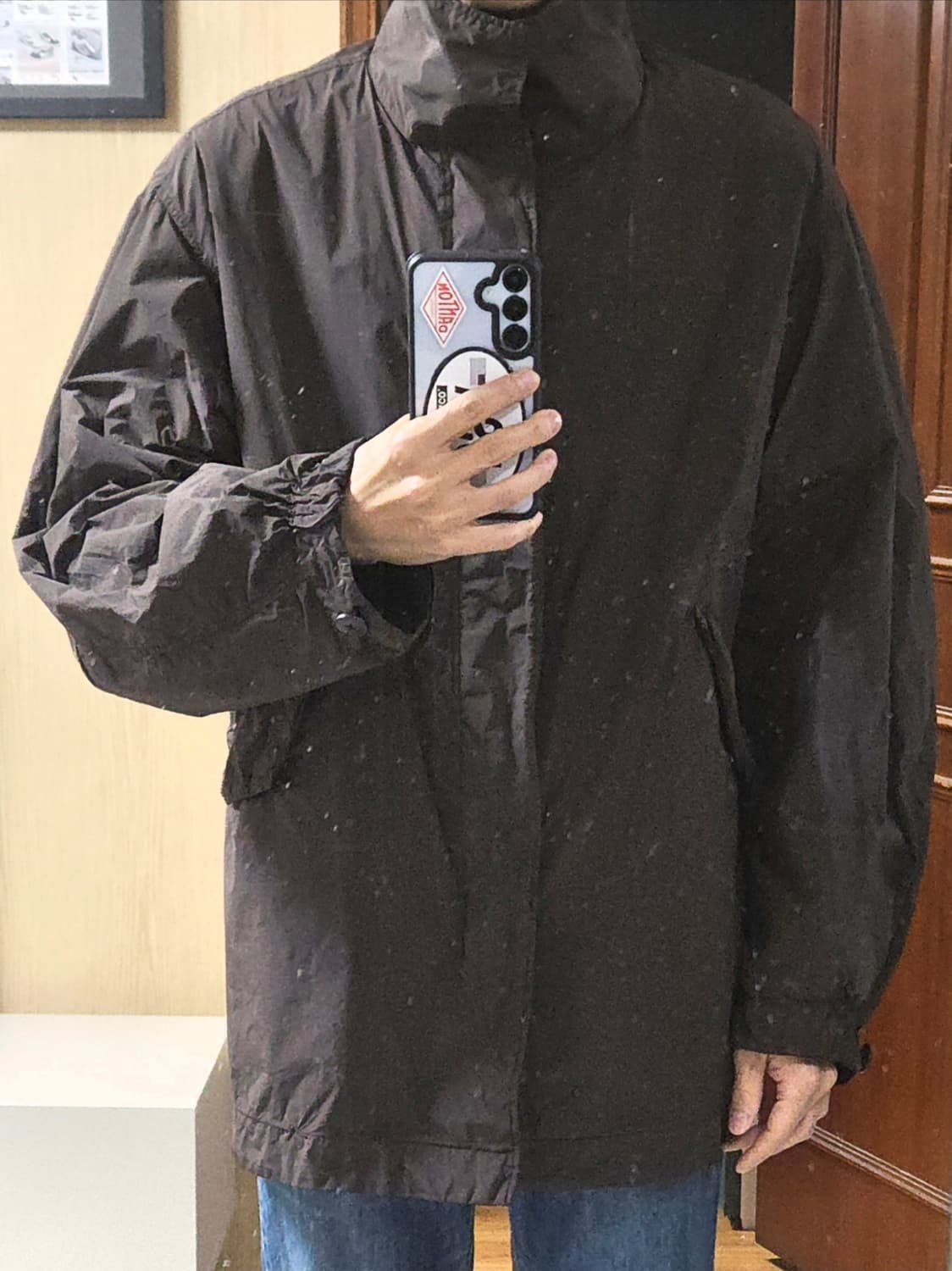 (착샷) 에이톤 모즈 숏 코트 aton mods 25aw 상품이미지7