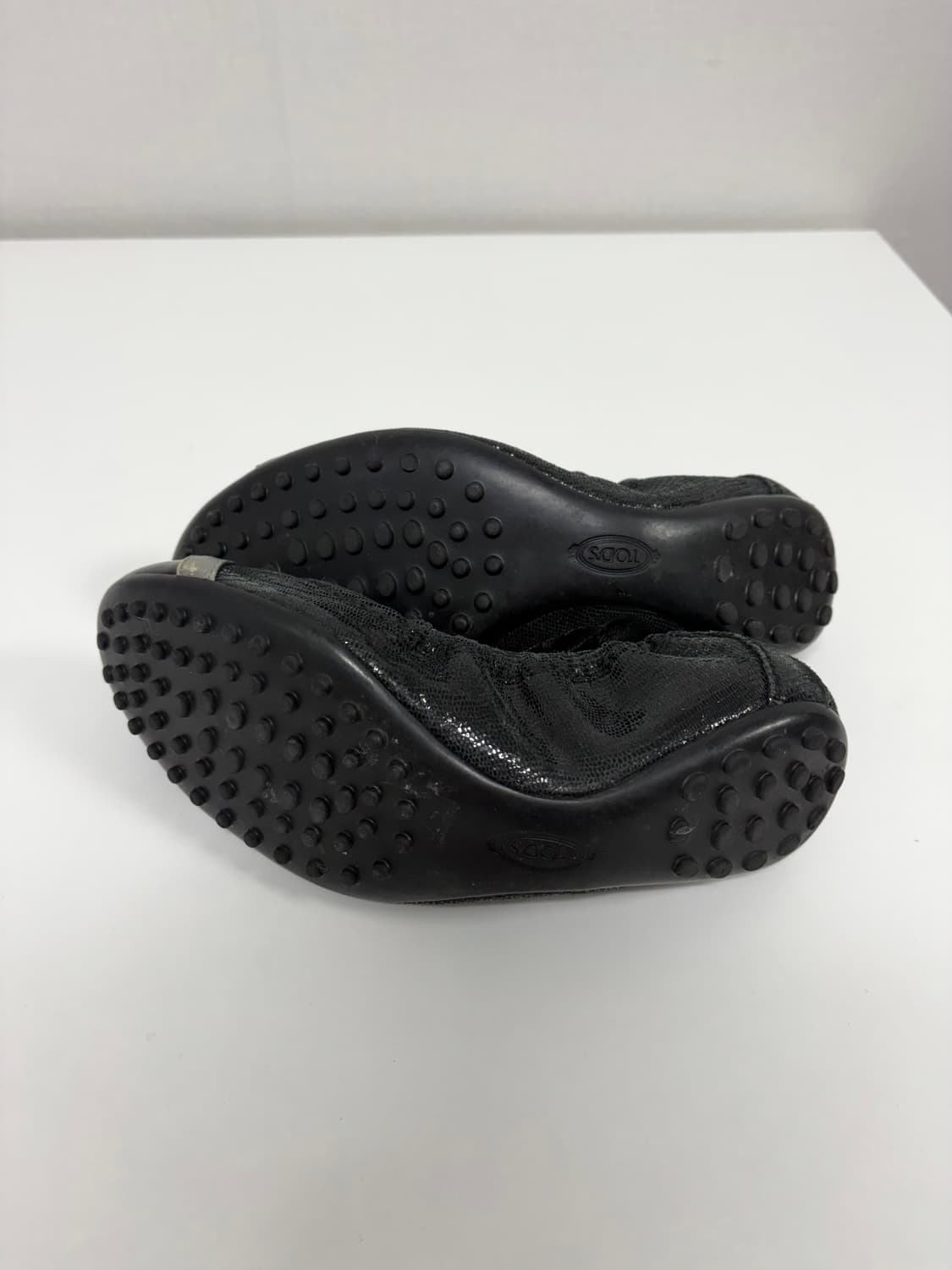 230) tod's 토즈 블랙 발레리나 슈즈 상품이미지4