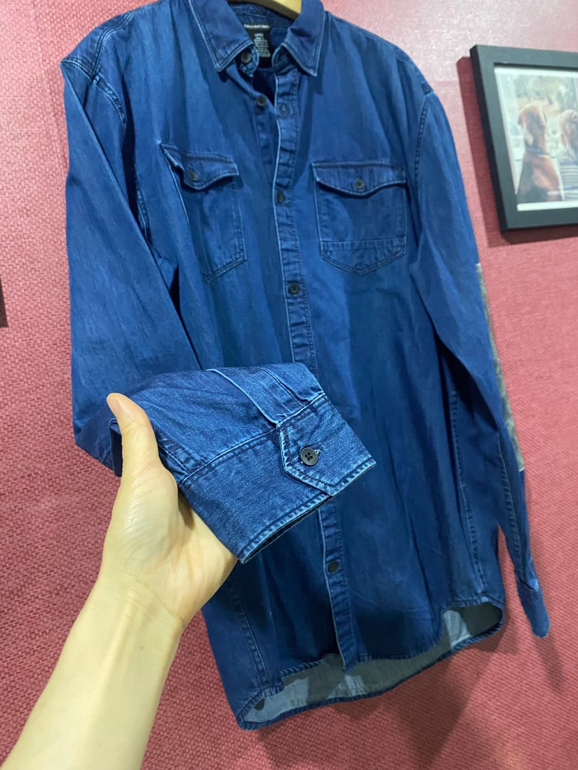 캘빈클라인 데님 셔츠 긴팔 패치 상품이미지4