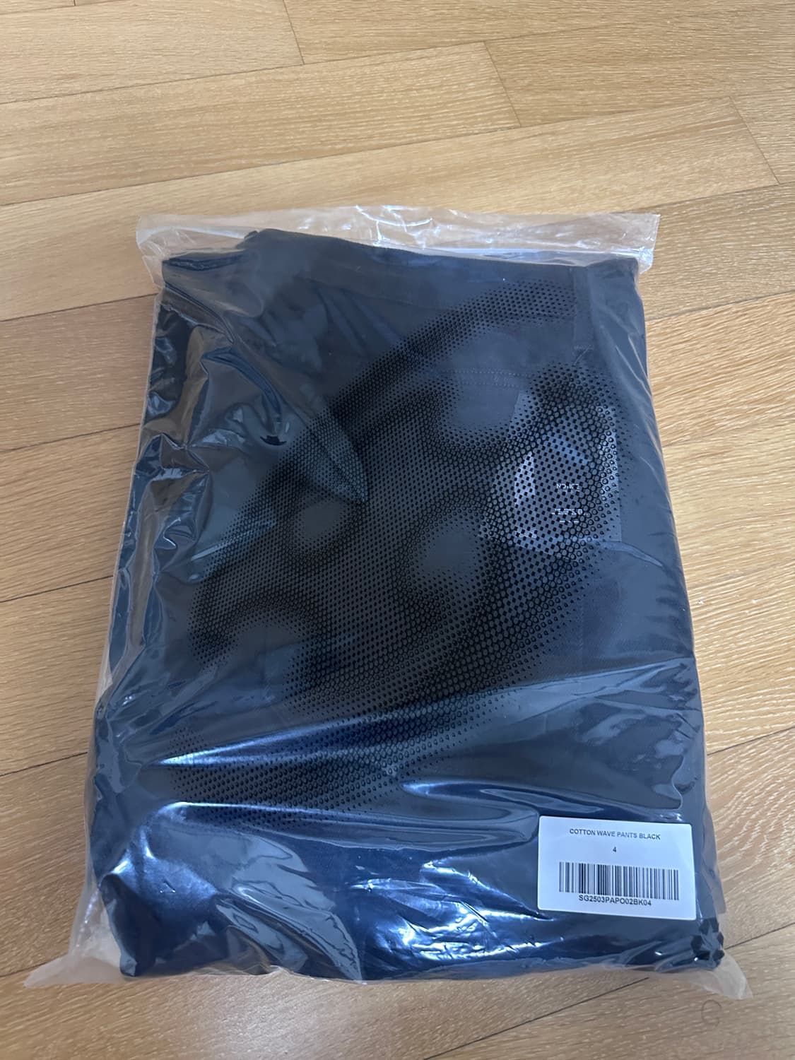 산산기어 코튼 웨이브 팬츠 블랙 상품이미지3