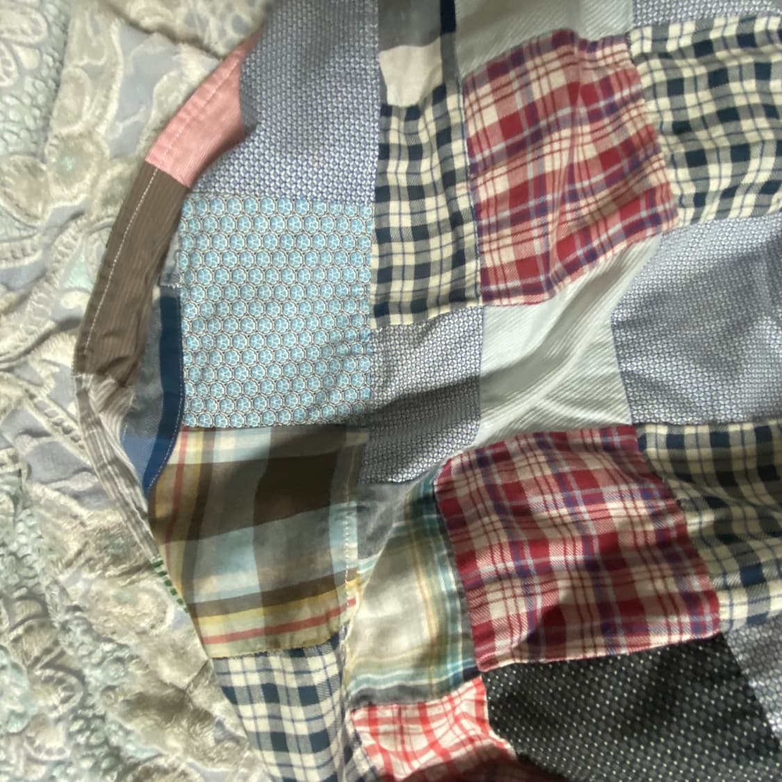 패치워크 셔츠  상품이미지5