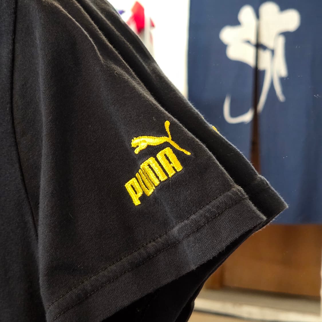 JPN 퓨마 프린팅 네이비 슬림핏 반팔 상품이미지3