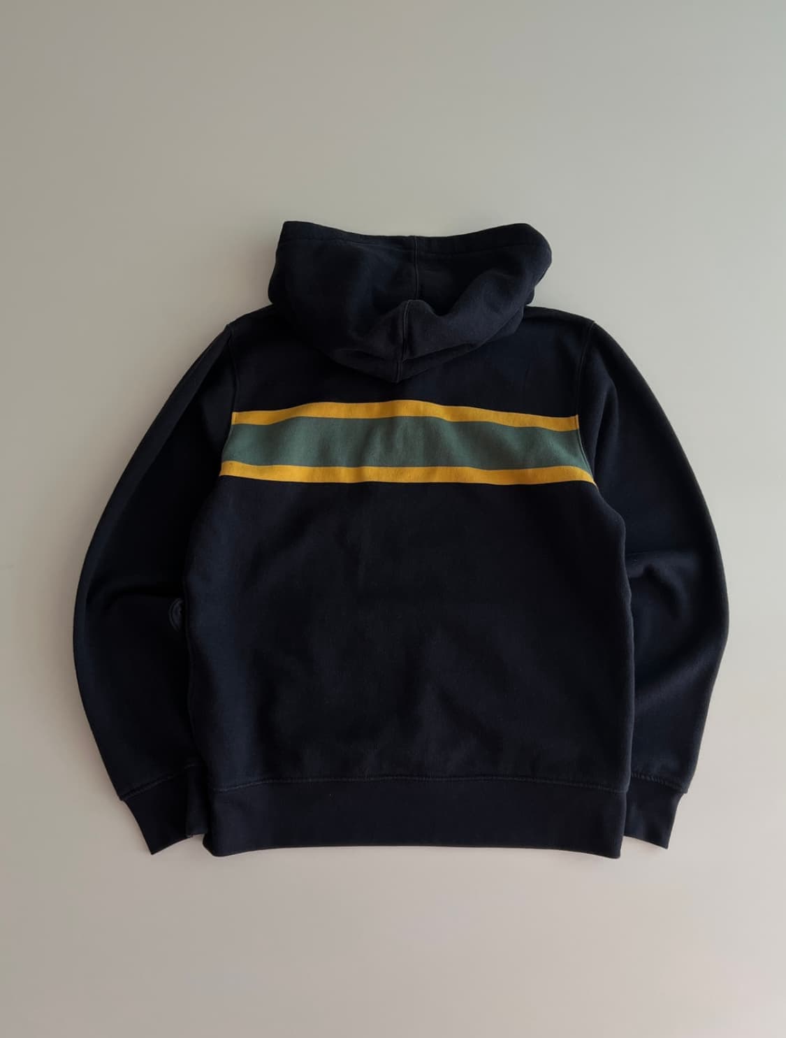 폴로 랄프로렌 보이즈 후드 럭비 셔츠 / 네이비 옐로 그린 배색 상품이미지4
