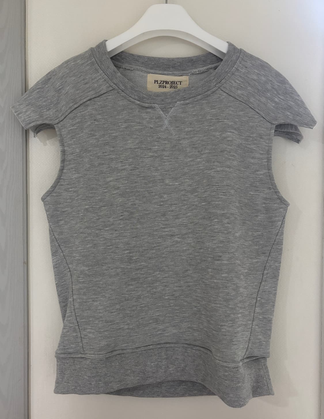 플리즈프로젝트 셔츠 + 컷팅 하프 스웻 상품이미지4