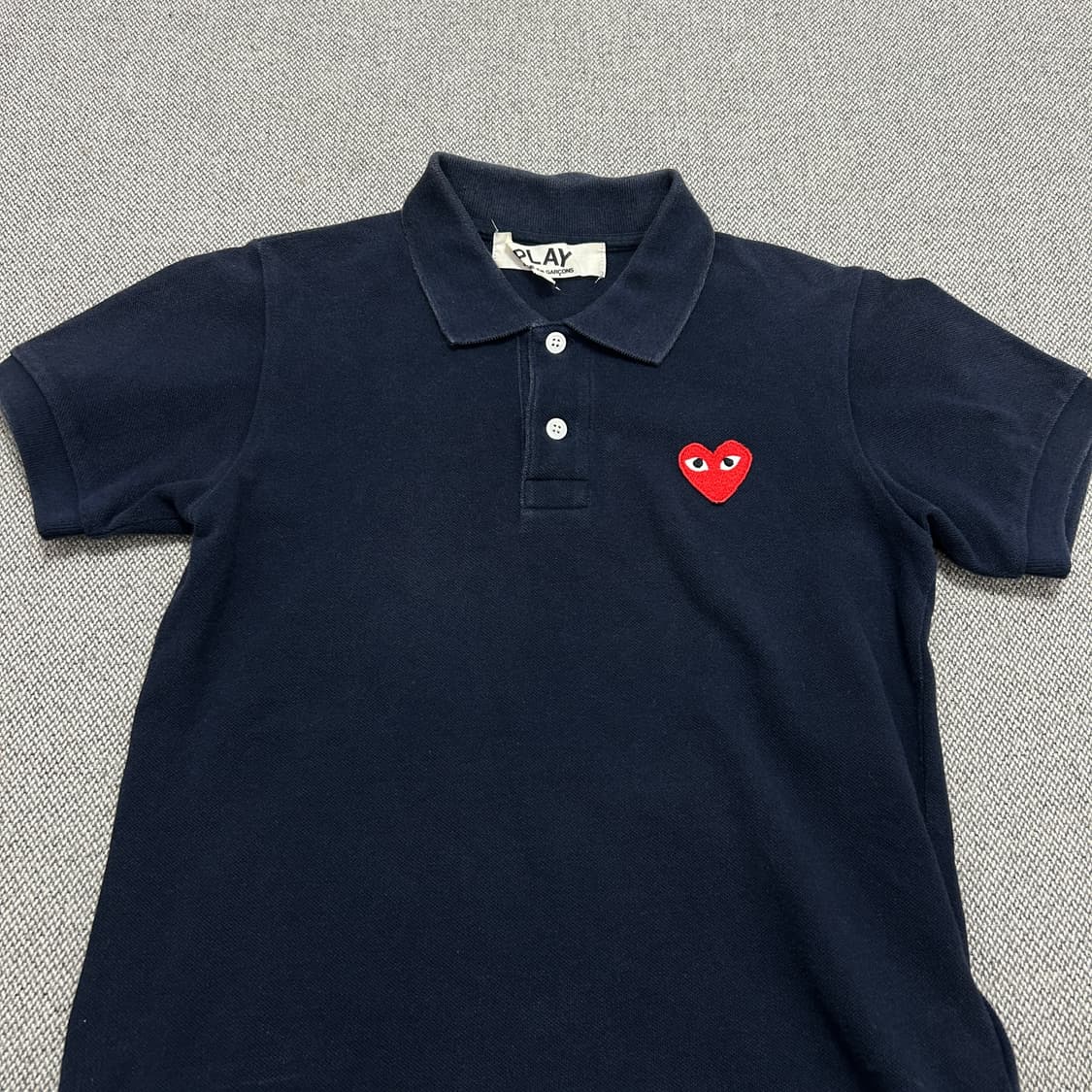 꼼데가르송 우먼스 네이비 카라티(S) 상품이미지6