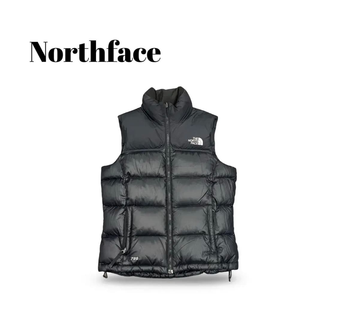 노스페이스 눕시 700 패딩 조끼 블랙 80 상품이미지4