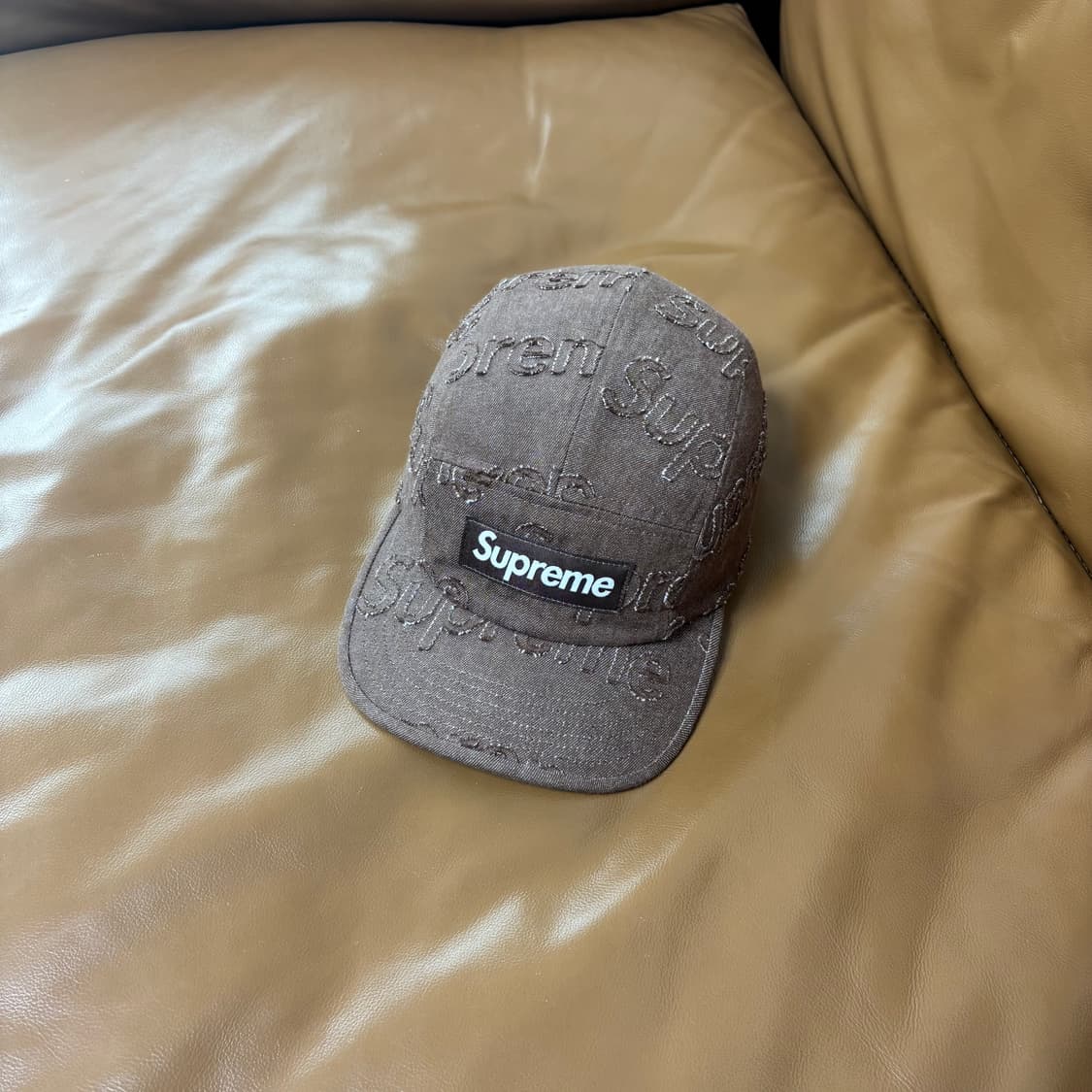 Supreme 슈프림 워시드 브라운 캠프캡 모자 Washed Brown 상품이미지1