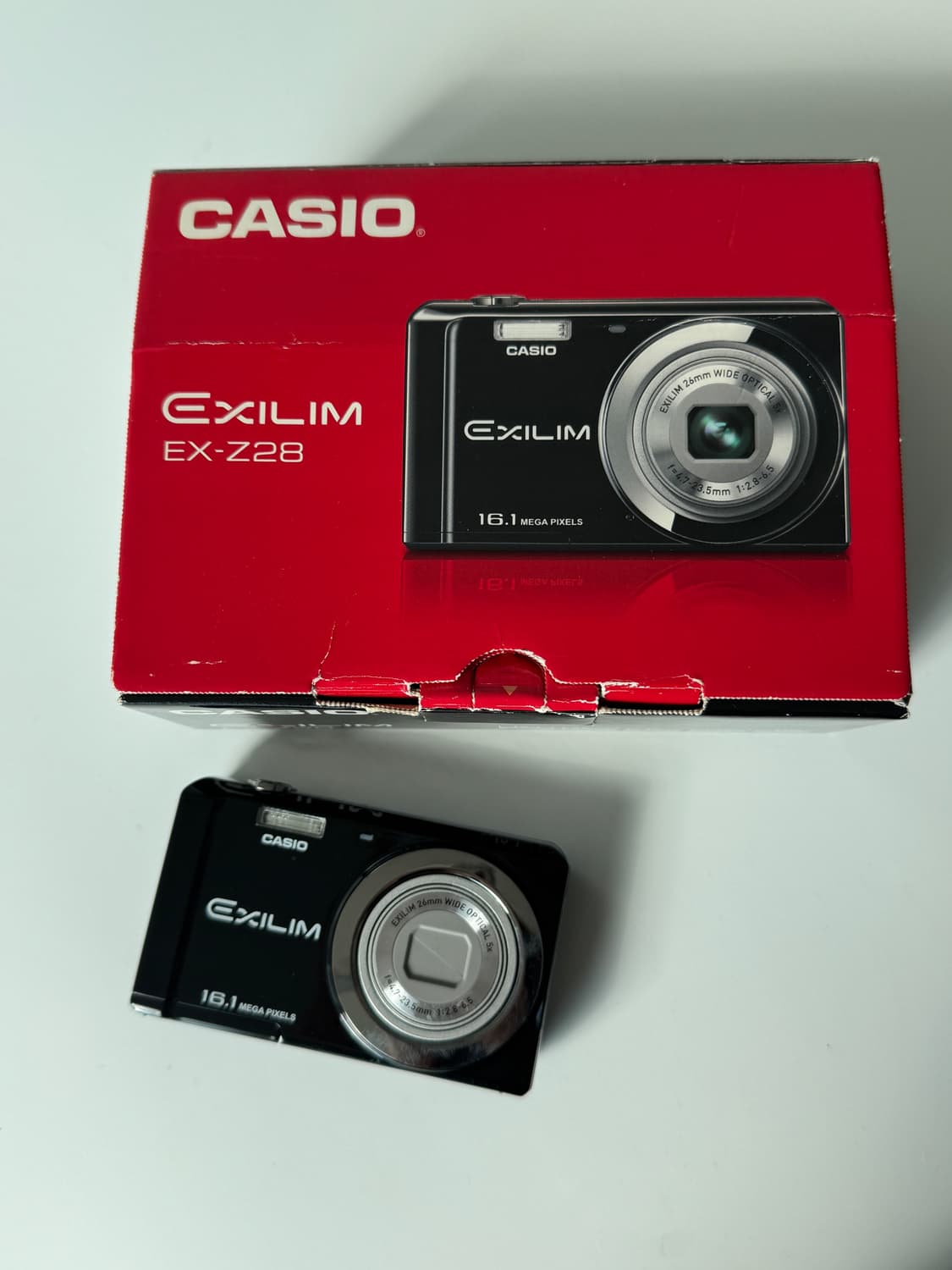 카시오 엑슬림 z28 (zs6) 블랙 풀박스  상품이미지1