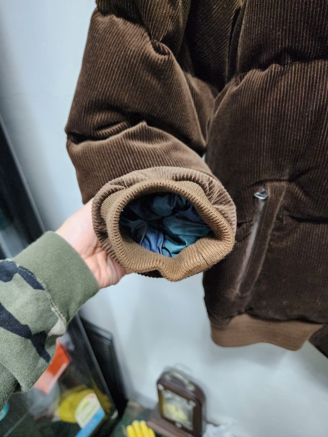 폴로스포츠 코듀로이 브라운 패딩 자켓 상품이미지3