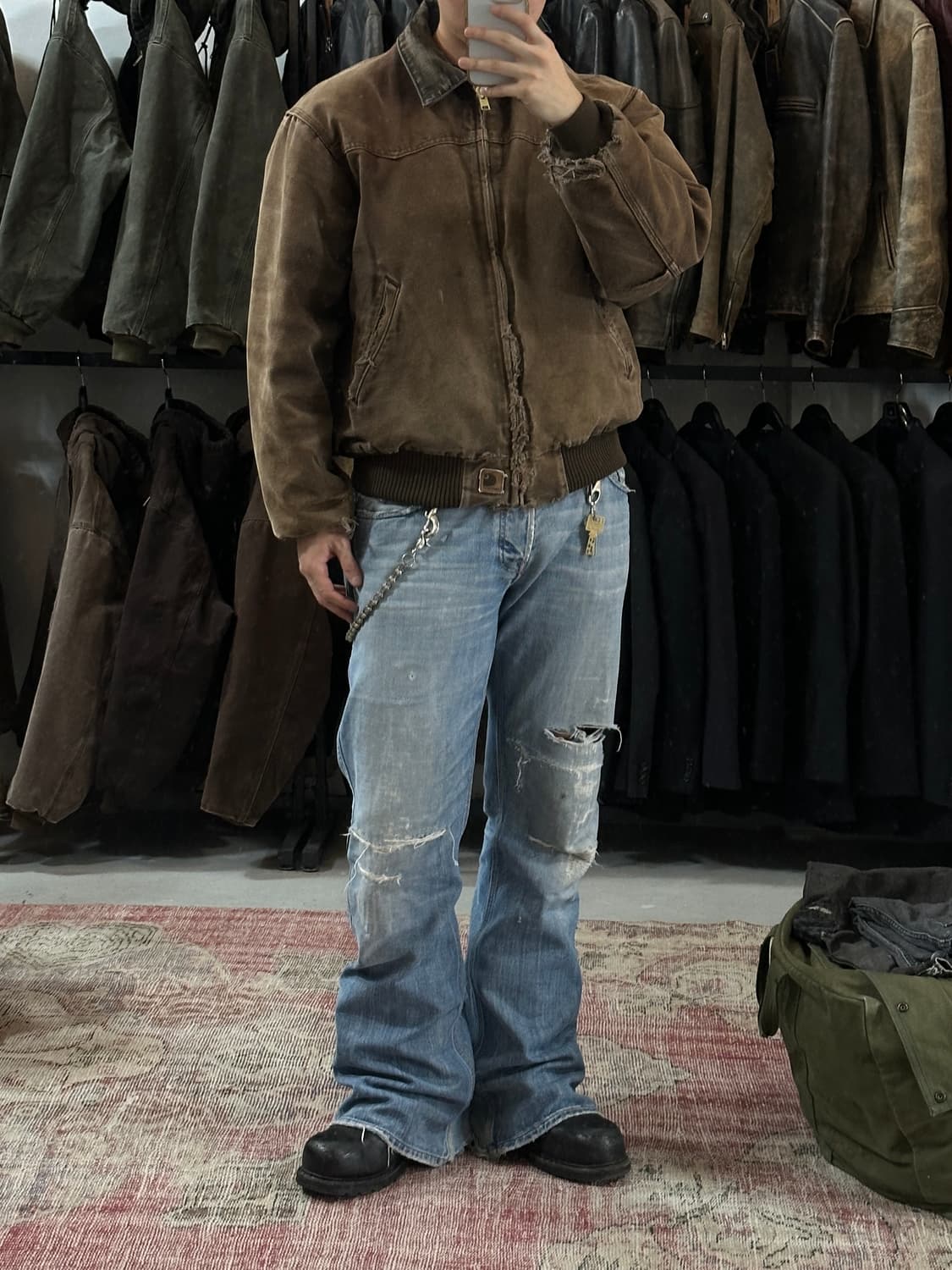 00's OG 칼하트 J14 산타페 칼하트 DKB 디트로이트 상품이미지10