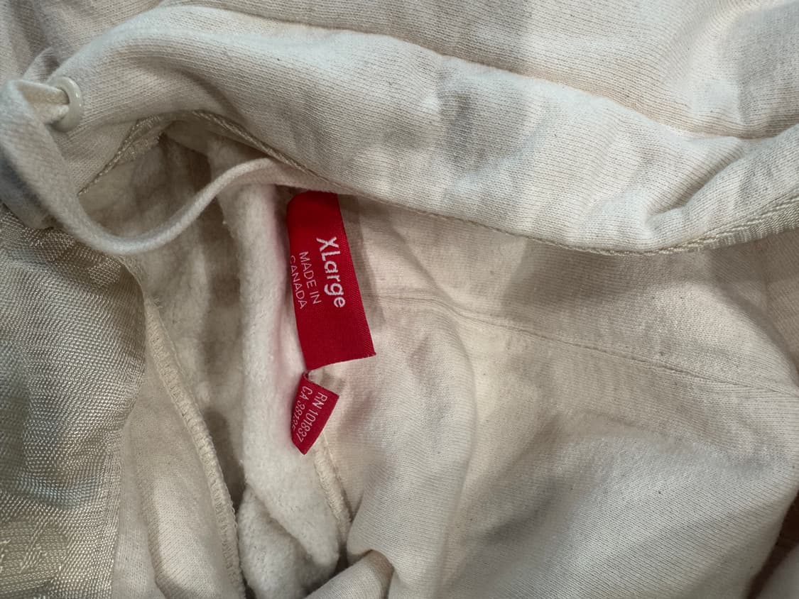 슈프림 크림 후디 xl 상품이미지2