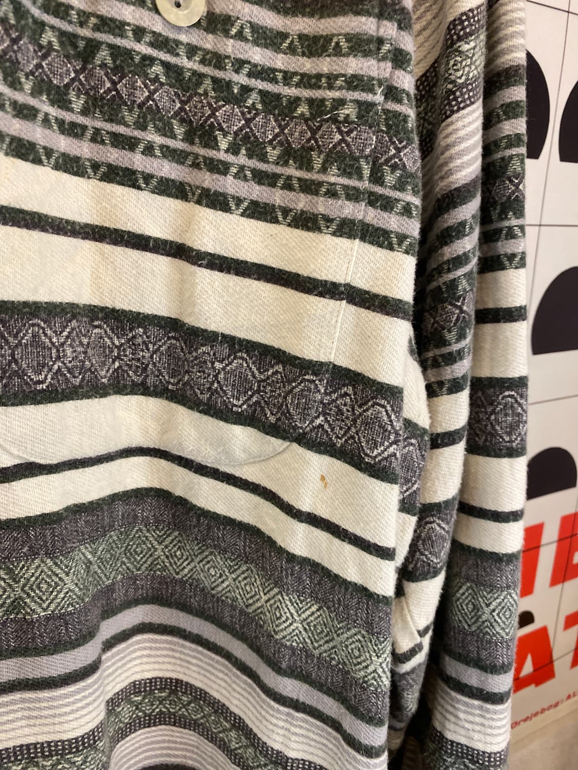 Vintage 티롤 패턴셔츠 L 상품이미지6