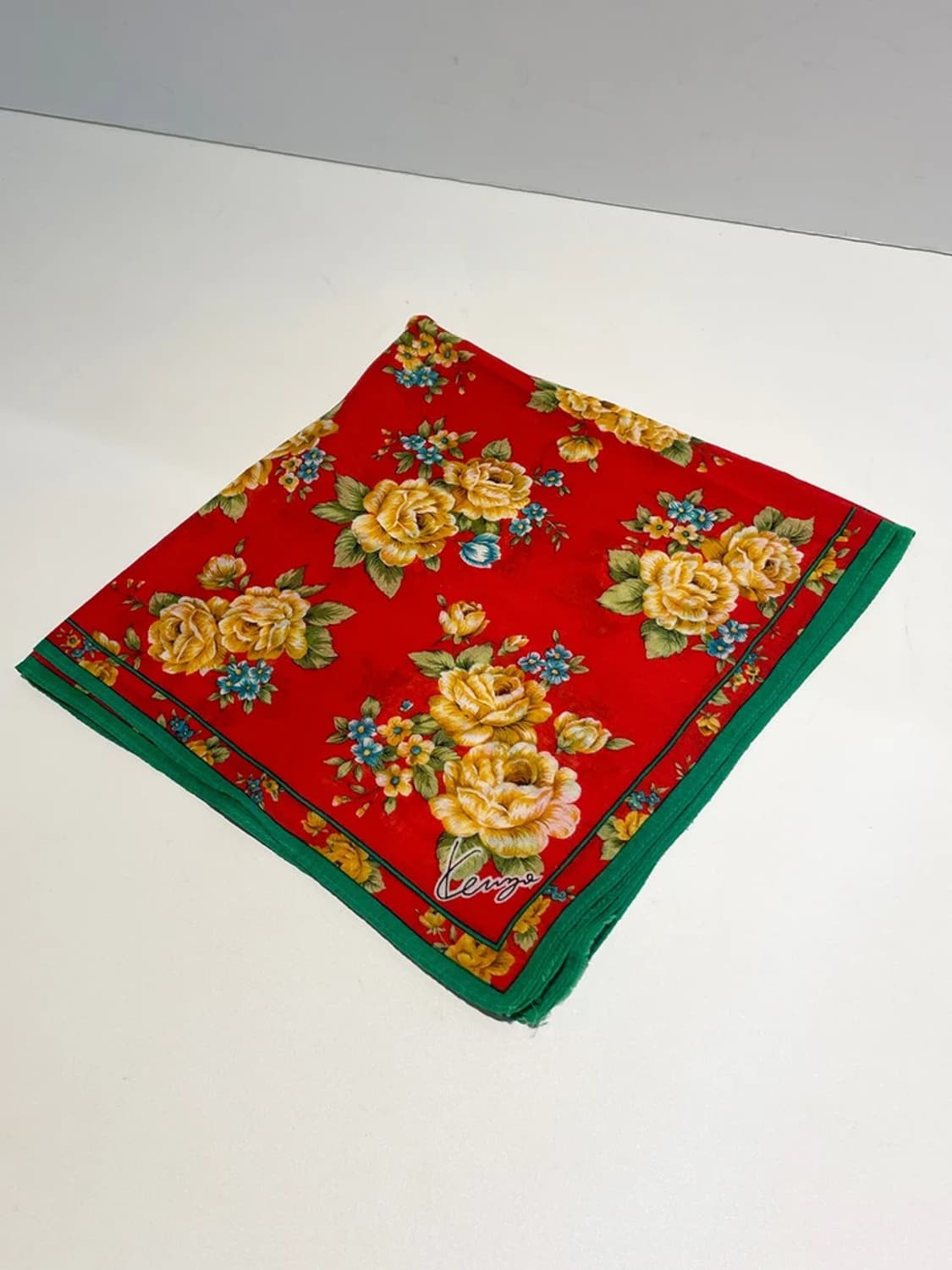 겐조 00s 재팬 플라워 패턴 쁘띠 손수건 A1467 상품이미지3