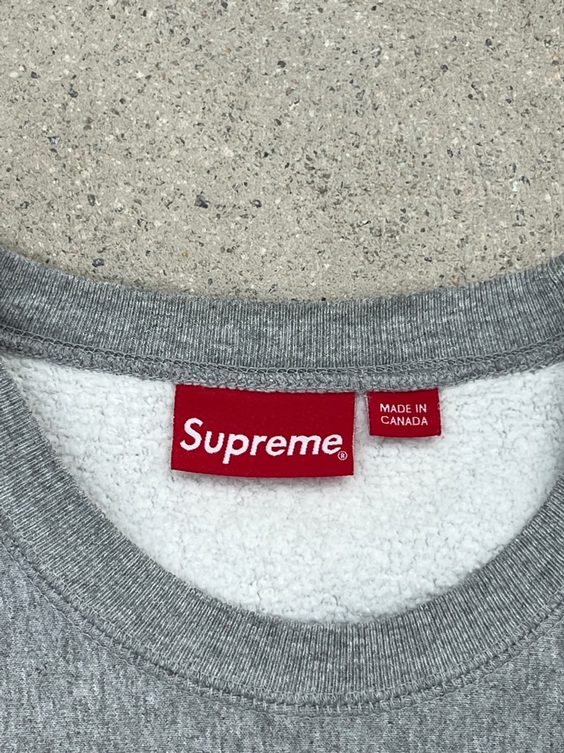 슈프림 15FW 아치로고 헤더그레이 맨투맨 상품이미지7