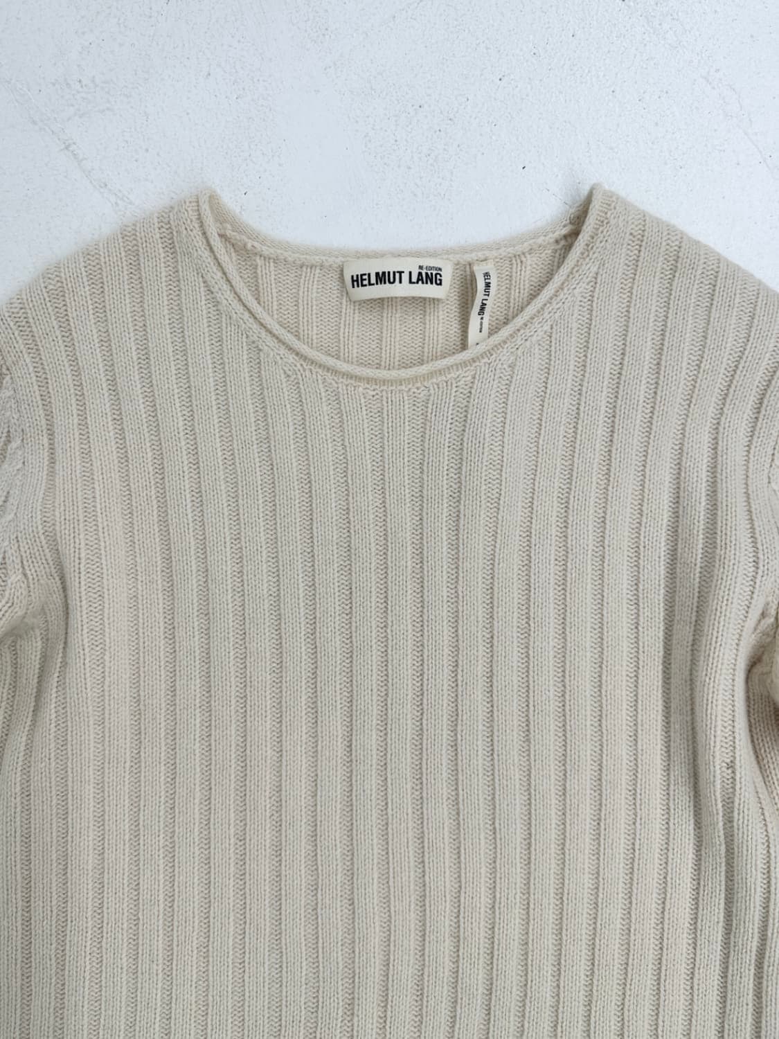 Helmut lang cut off knit long sleeve 상품이미지4