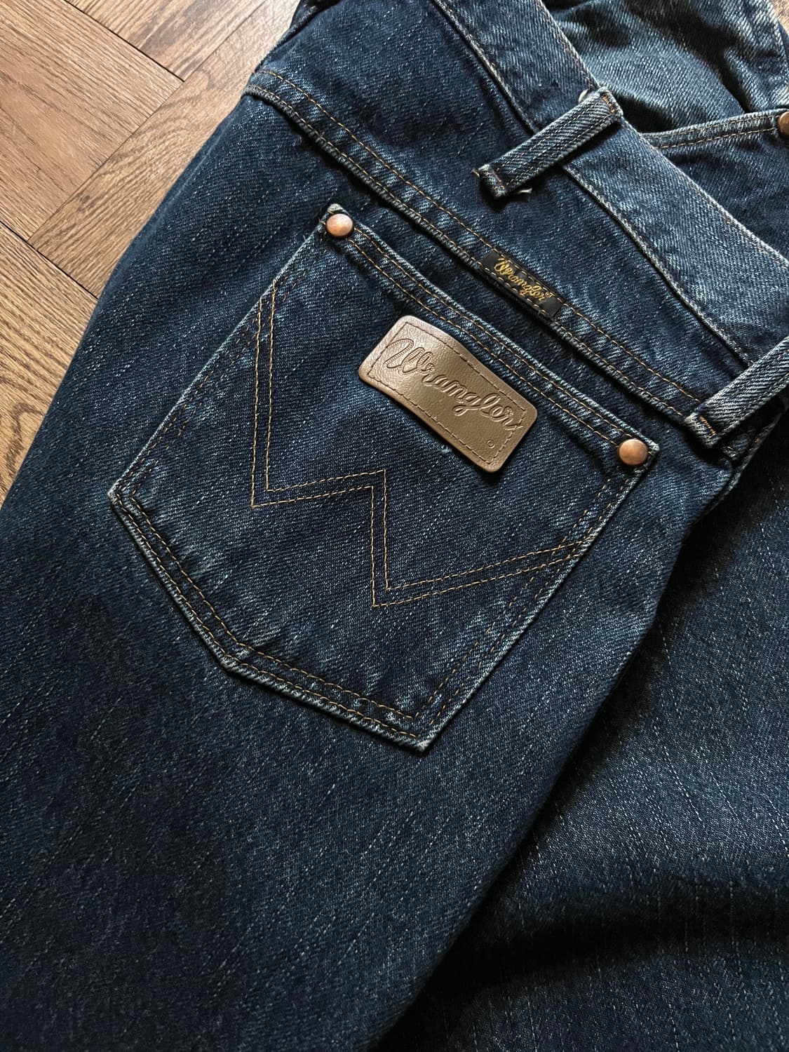 [36]랭글러 USA 스트레이트핏 빈티지 워싱 데님 팬츠 상품이미지5