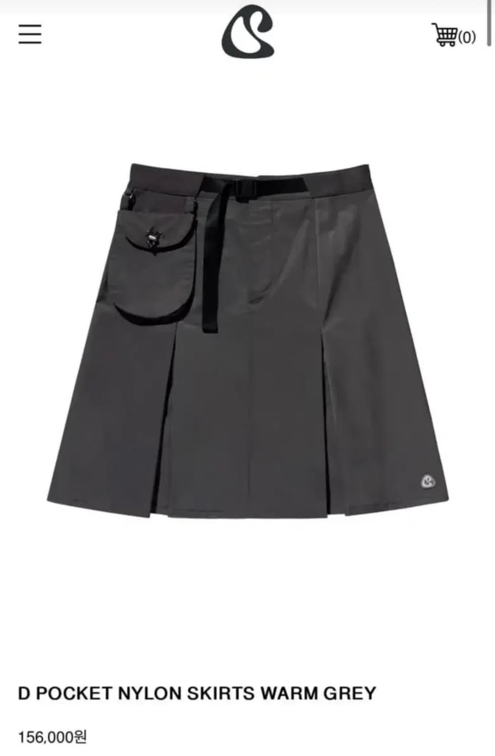 코이세이오 스마트어반유즈풀 디 포켓 나일론 스커트 웜 그레이 2사이즈 상품이미지1