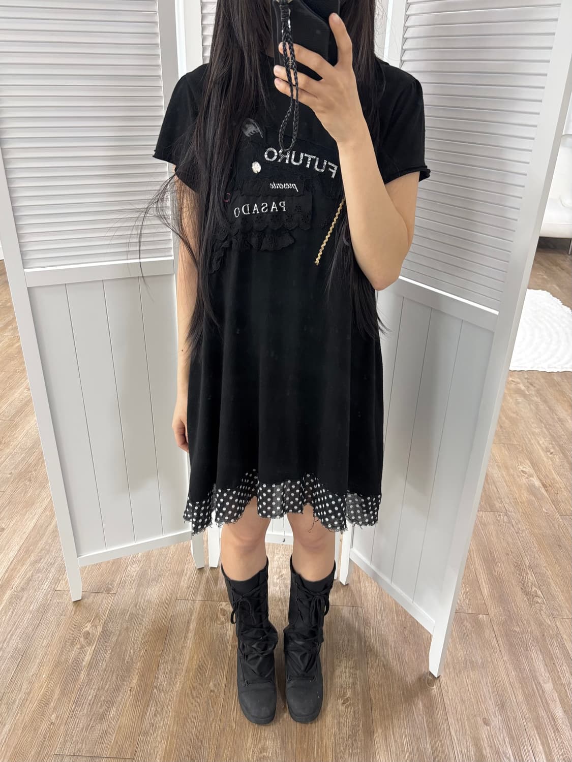 수나오쿠와하라 패치 원피스 상품이미지8