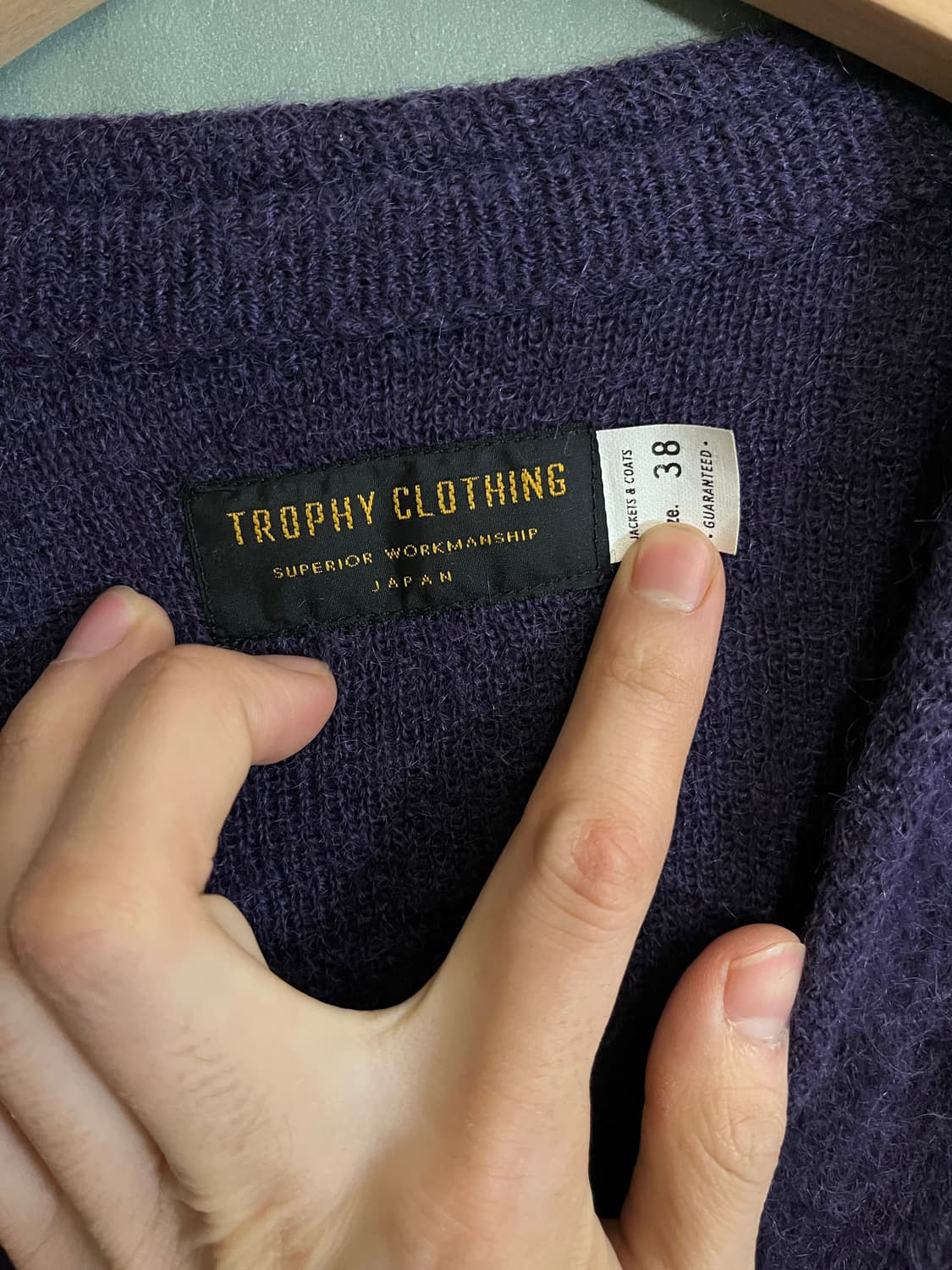 트로피 모헤어니트 퍼플 38 상품이미지5