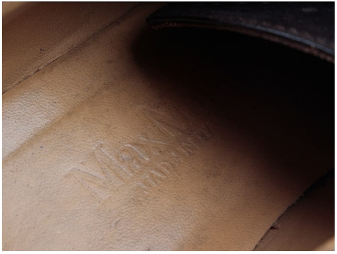 90년대 막스마라 레더 몽크 스트랩 윙팁 상품이미지6