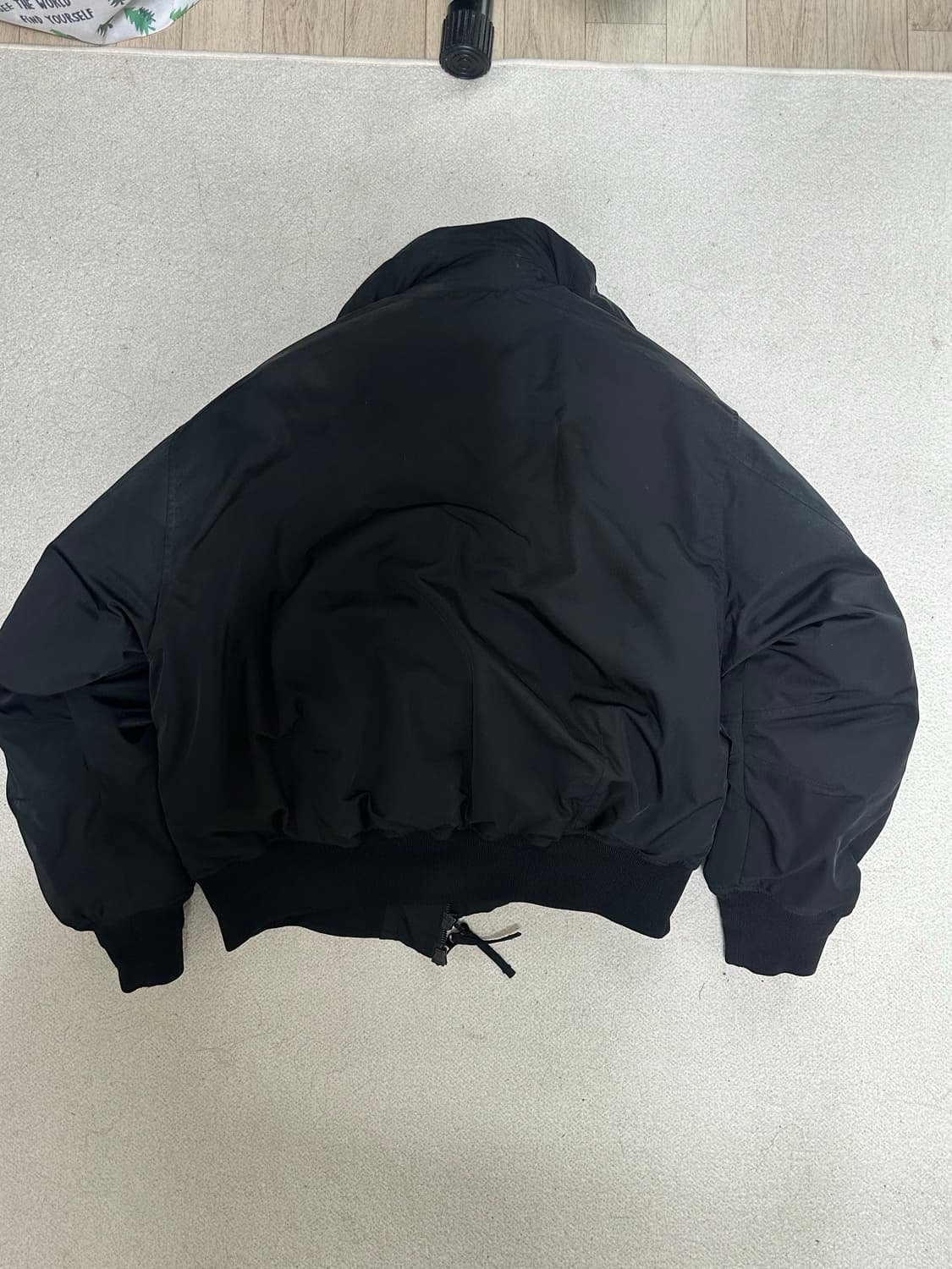 DNSR 플라이트 크롭 덕다운 패딩 점퍼 블랙 XL 상품이미지3