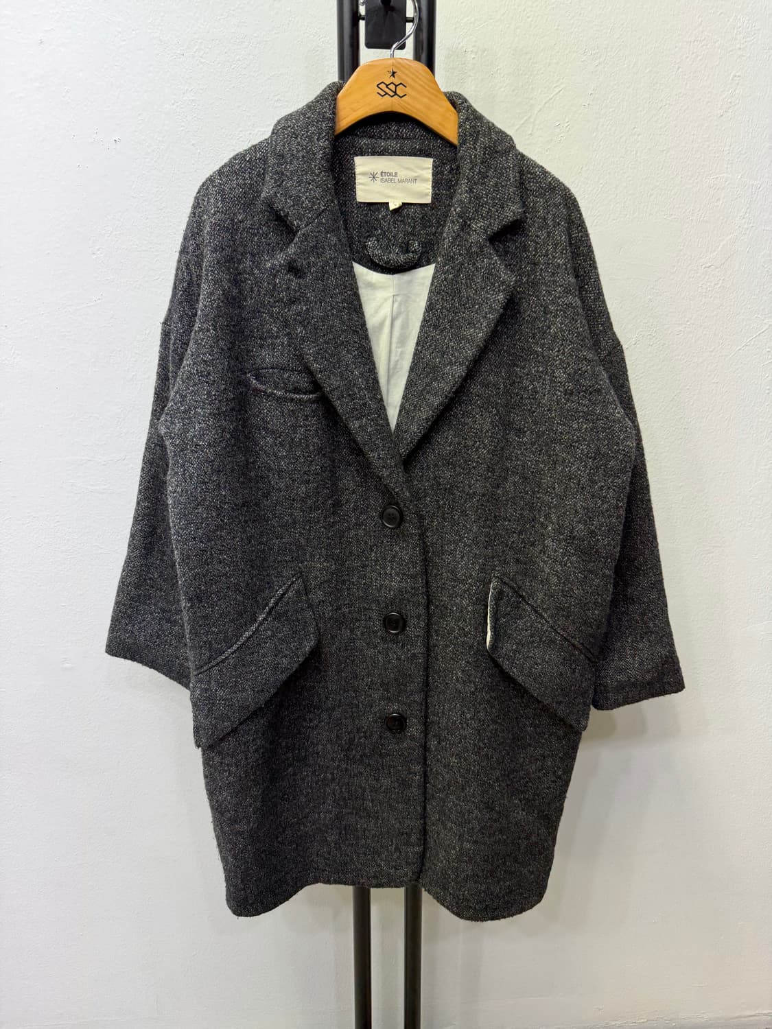 정품) 이자벨마랑 루즈핏 헤링본 코트자켓 0 상품이미지1