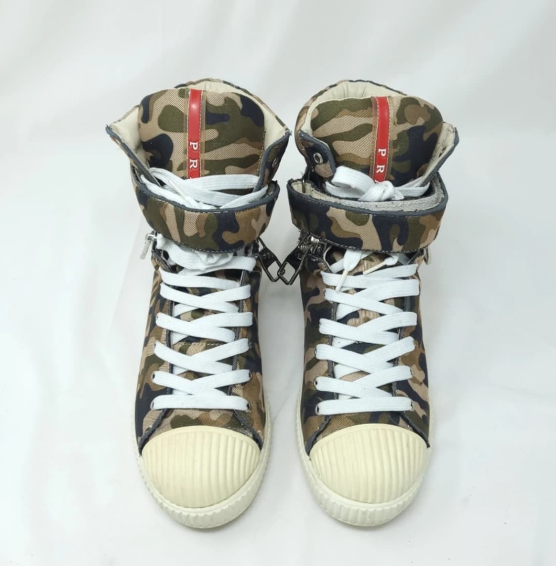 프라다 더블지퍼 하이탑 스니커즈 운동화 240 상품이미지7