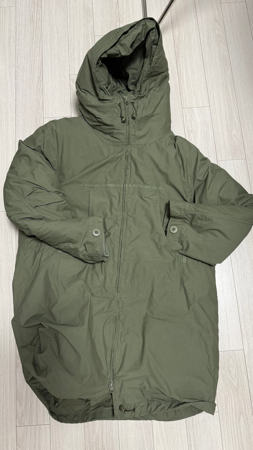 새상품 ) 피쉬테일 야상 패딩 카키 L사이즈 상품이미지2