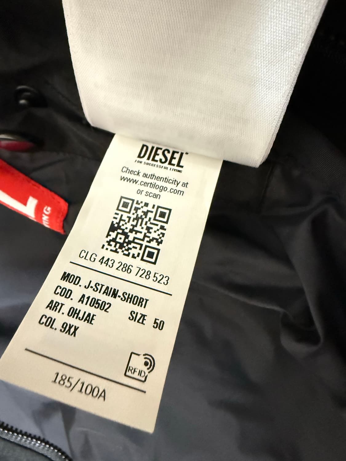 디젤 나일론 봄버 맥시 포켓 블랙 50사이즈 상품이미지4