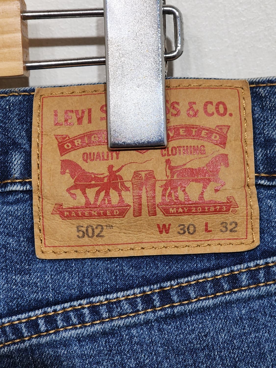 (30) 리바이스 502 청바지 연중청 데님팬츠 스판 145주년판  상품이미지5